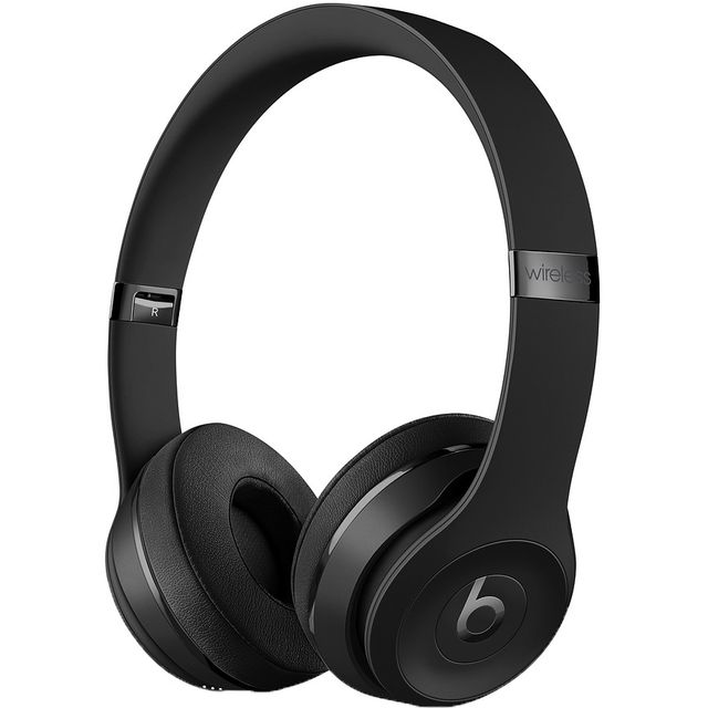 Beats Solo3 Wireless On-Ear Headphones - Apple W1 Headphone Chip, Class 1 Bluetooth, 40 Hours Of Listening Time - Black (Latest Model)